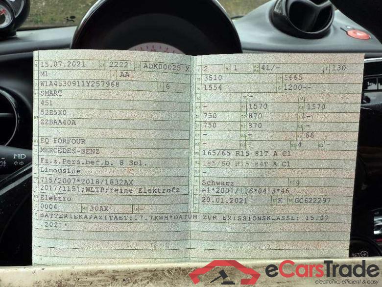 Smart forfour (11.2014->) DE - LimS5 electric drive / EQ, EQ, 2019 - 2023 #3