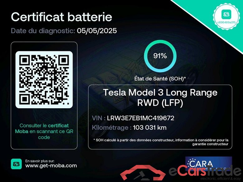 Tesla Grande Autonomie Dual Motor AWD TESLA Model 3 / 2018 / 4P / Berline Grande Autonomie Dual Motor AWD #2