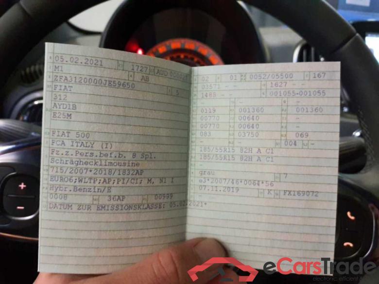 Fiat 500 (150) Lim. (2007->) DE - LimS3 1.0 Mild Hybrid EU6d, Lounge Start&Stop (EURO 6d), (Facelift) 2020 - #2