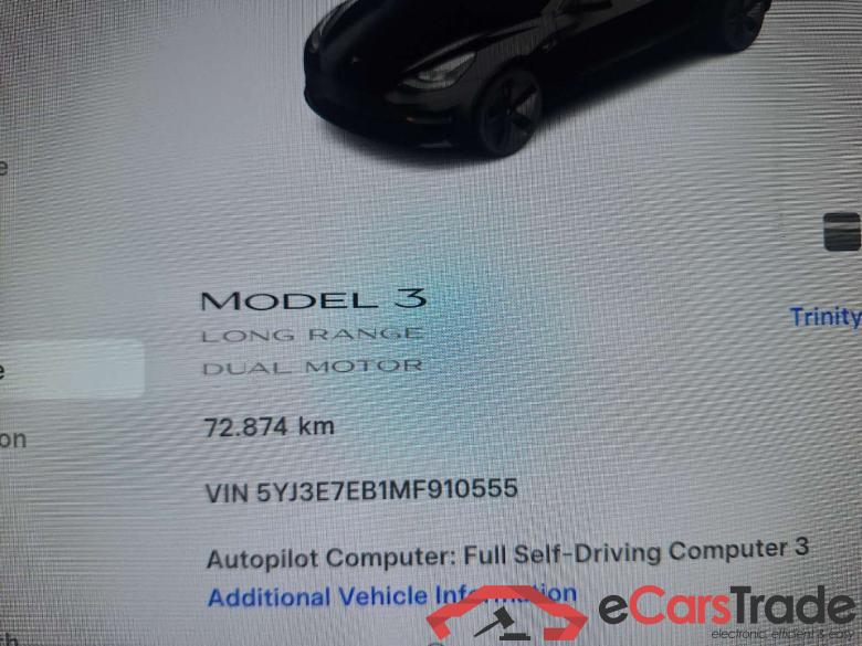 Tesla, Model 3 '18 BEV, Tesla Model 3 Long-Range Dual Motor AWD 4d #5