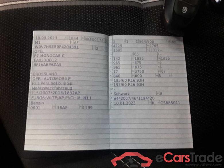 Opel Crossland (X)(2017->) DE - SUV5 1.2 Turbo EU6e, Elegance (EURO 6e), (Facelift) 2022 - 2024 #3