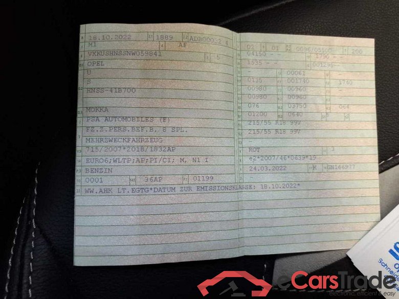 Opel Mokka (2020->) DE - SUV5 1.2 Turbo EU6d, Ultimate (EURO 6d), 2020 - 2022 #2