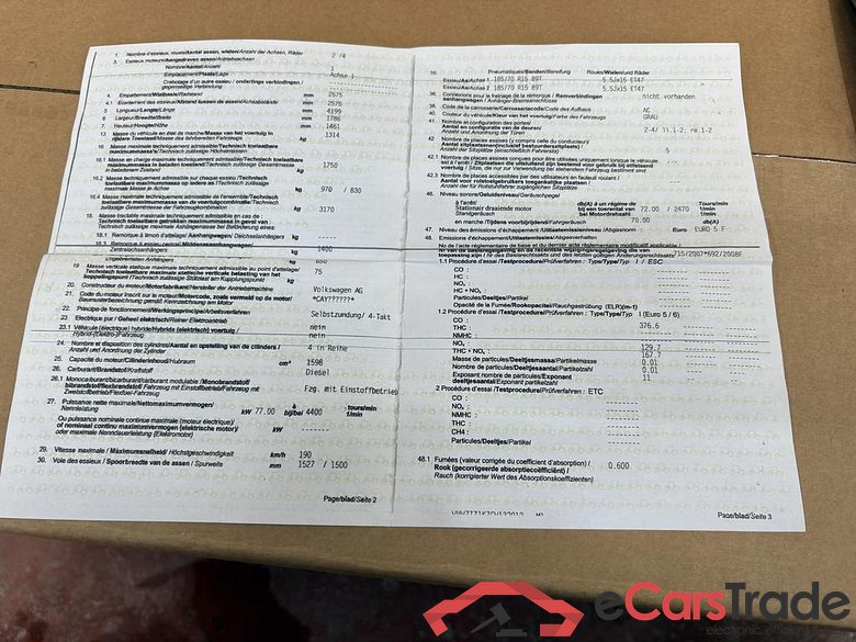 VOLKSWAGEN Golf VI Golf BlueMotion 1.6 l TDI 77 kW (105 PS)5-speed #5