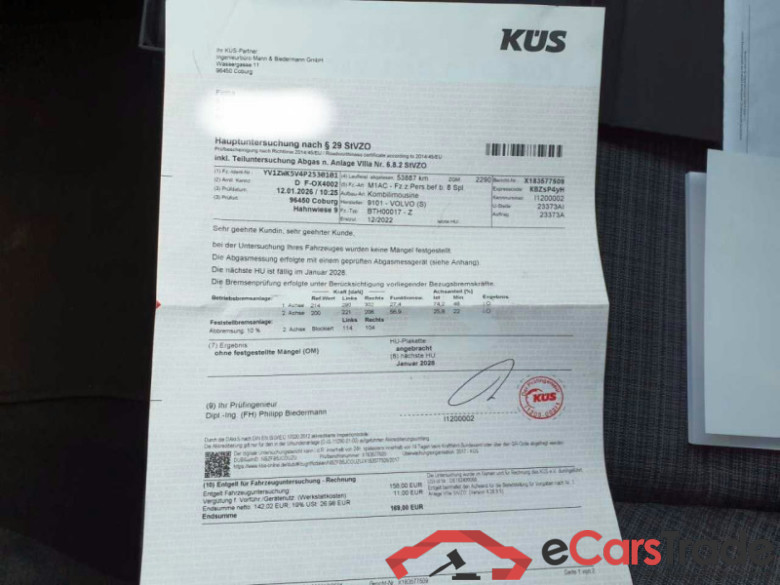 Volvo V60 Kombi (2018->) DE - Kb5 B4 (Diesel) EU6d, Core Mild-Hybrid (EURO 6d), 2021 - 2024 #4