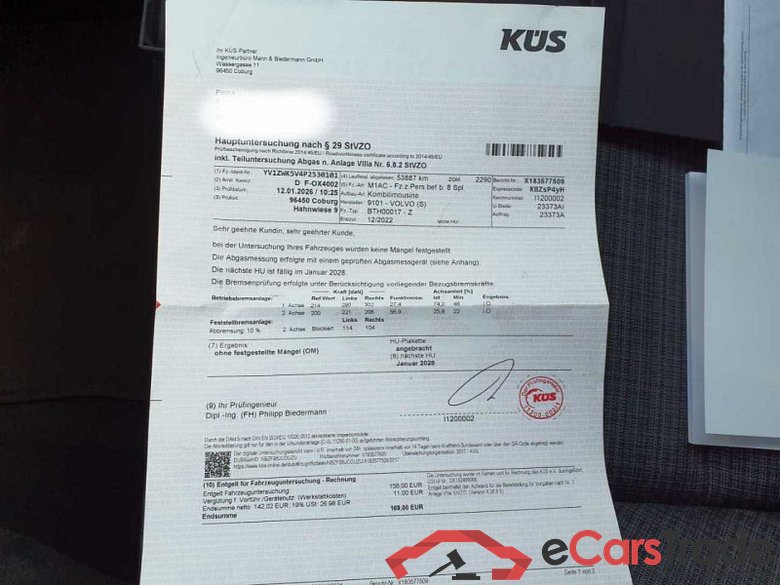 Volvo V60 Kombi (2018->) DE - Kb5 B4 (Diesel) EU6d, Core Mild-Hybrid (EURO 6d), 2021 - 2024 #4
