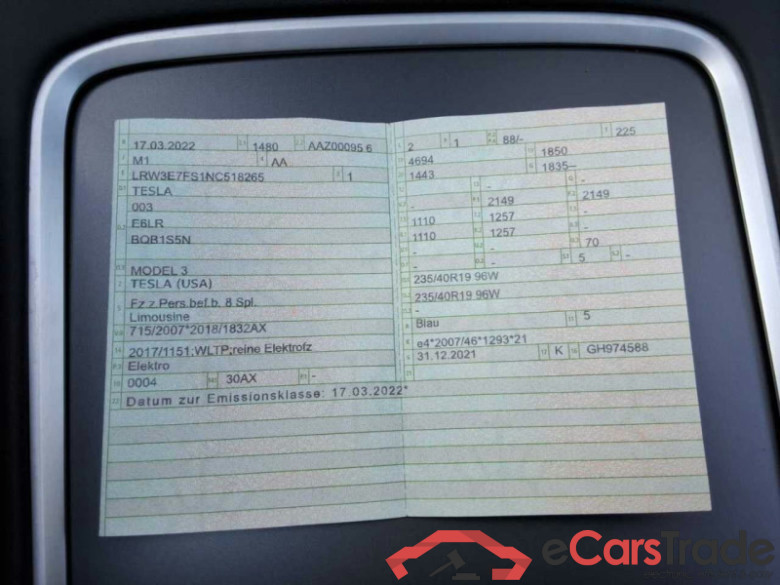 Tesla Model 3 - Lim4, RWD 60 kWh, 2021 - 2023 60 kWh #2