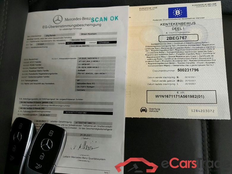 MERCEDES - MER GLE 350 de 320PK DCT 4MATIC Business Solution AMG & Pack Plus & Nappa Leather & Smartphone Integration  & Trailer Towing Hook  * HYBRID * #4